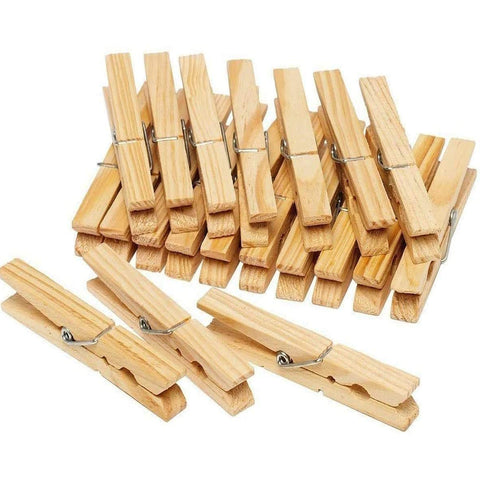 Jumbo Wooden Clothes Pegs