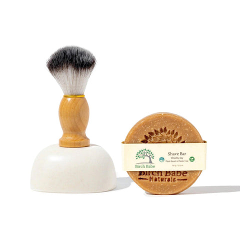 Shave Starter Kit (soap, brush, bamboo bowl)